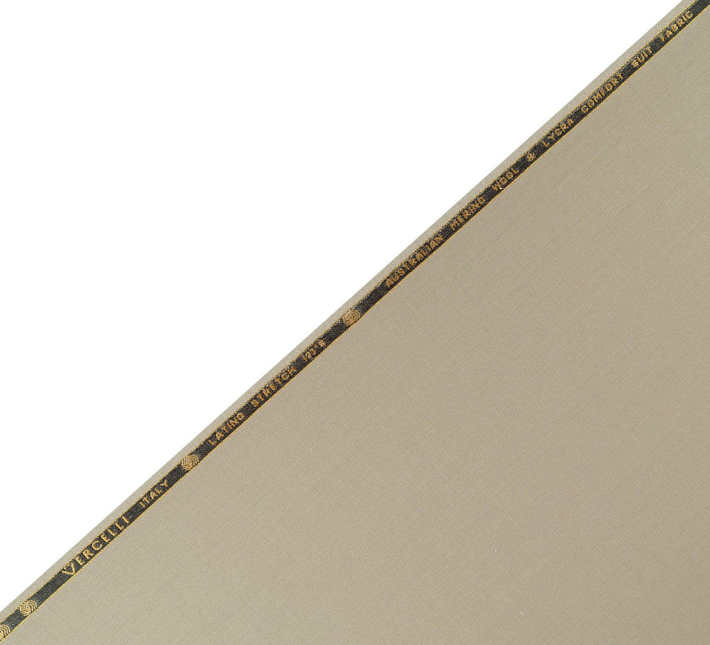 Stone Beige by Vercelli Italy (Unstitched Suiting Fabric)