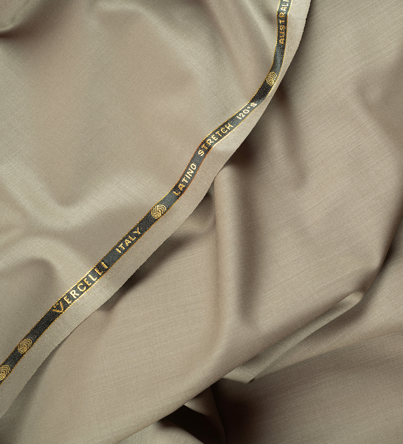 Stone Beige by Vercelli Italy (Unstitched Suiting Fabric)