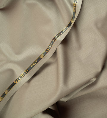 Stone Beige by Vercelli Italy (Unstitched Suiting Fabric)