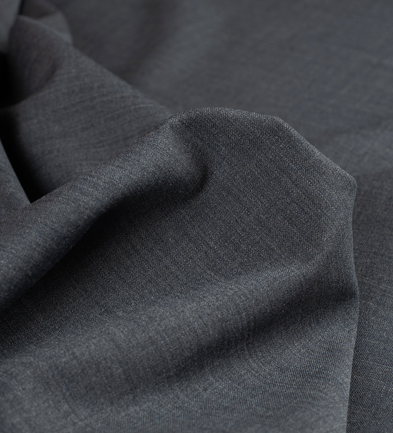 Charcoal Grey by Vercelli Italy (Unstitched Suiting Fabric)
