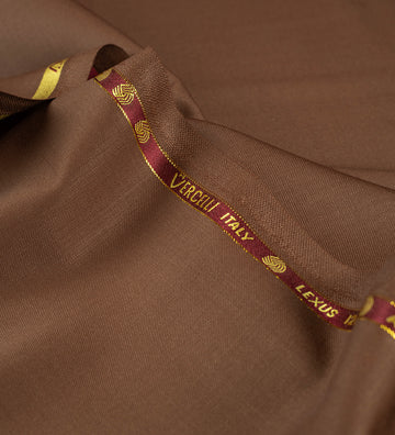 Saddlewood by Vercelli Italy (Unstitched Suiting Fabric)