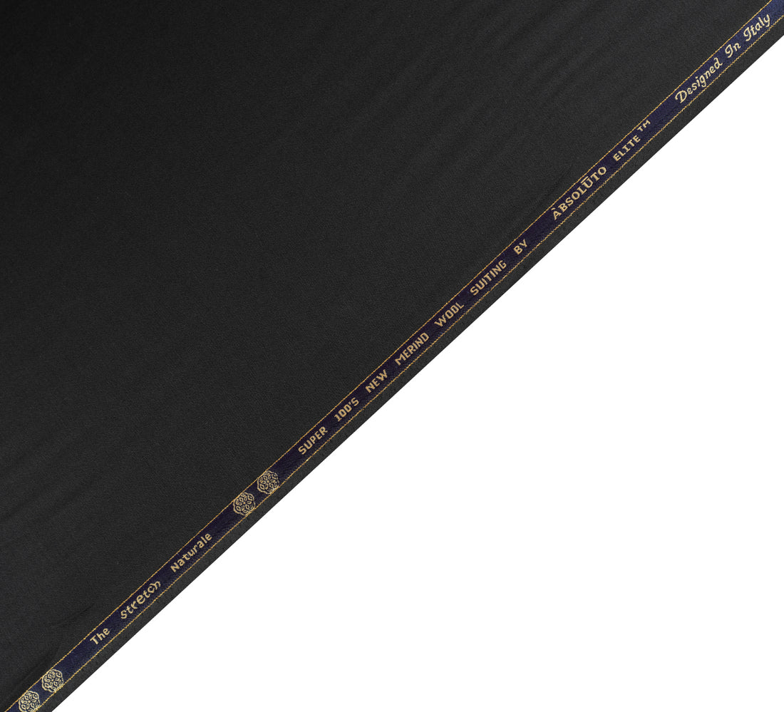 Black by Absoluto (Unstitched Suiting Fabric)