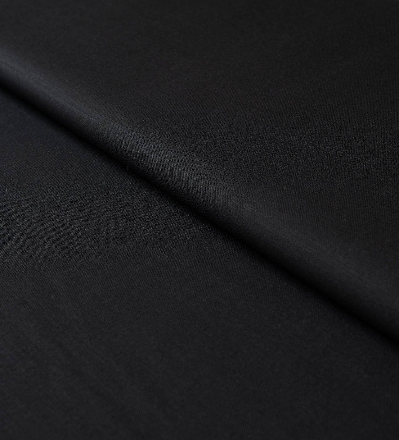 Jet Black by Vercelli Italy (Unstitched Suiting Fabric)