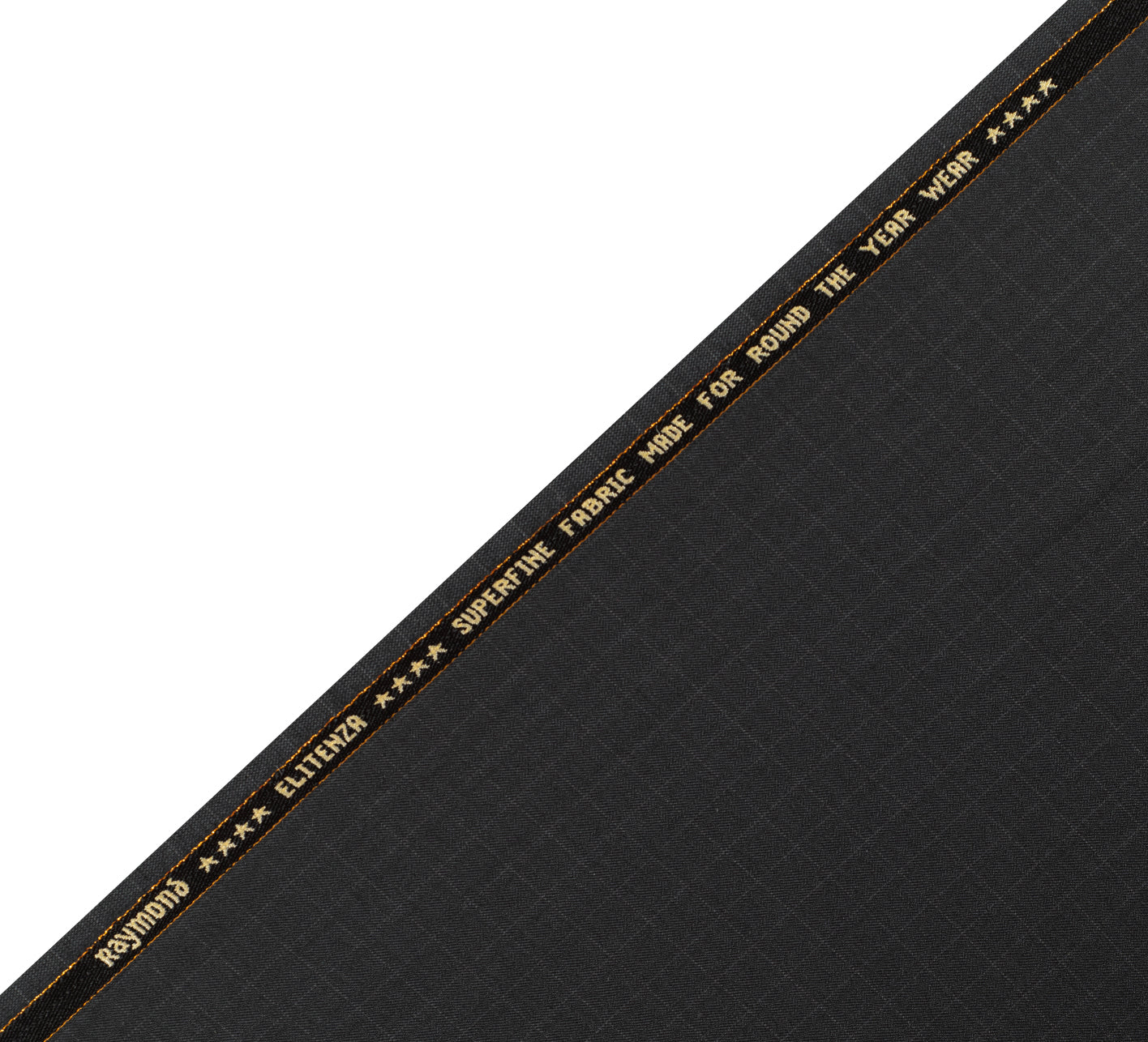Black Grid by Raymond (Unstitched Suiting Fabric)
