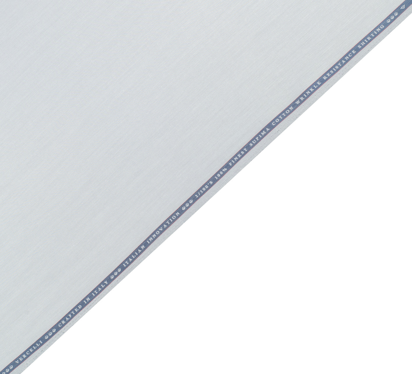 Silken Grey by Vercelli Italy (Unstitched Shirting Fabric)