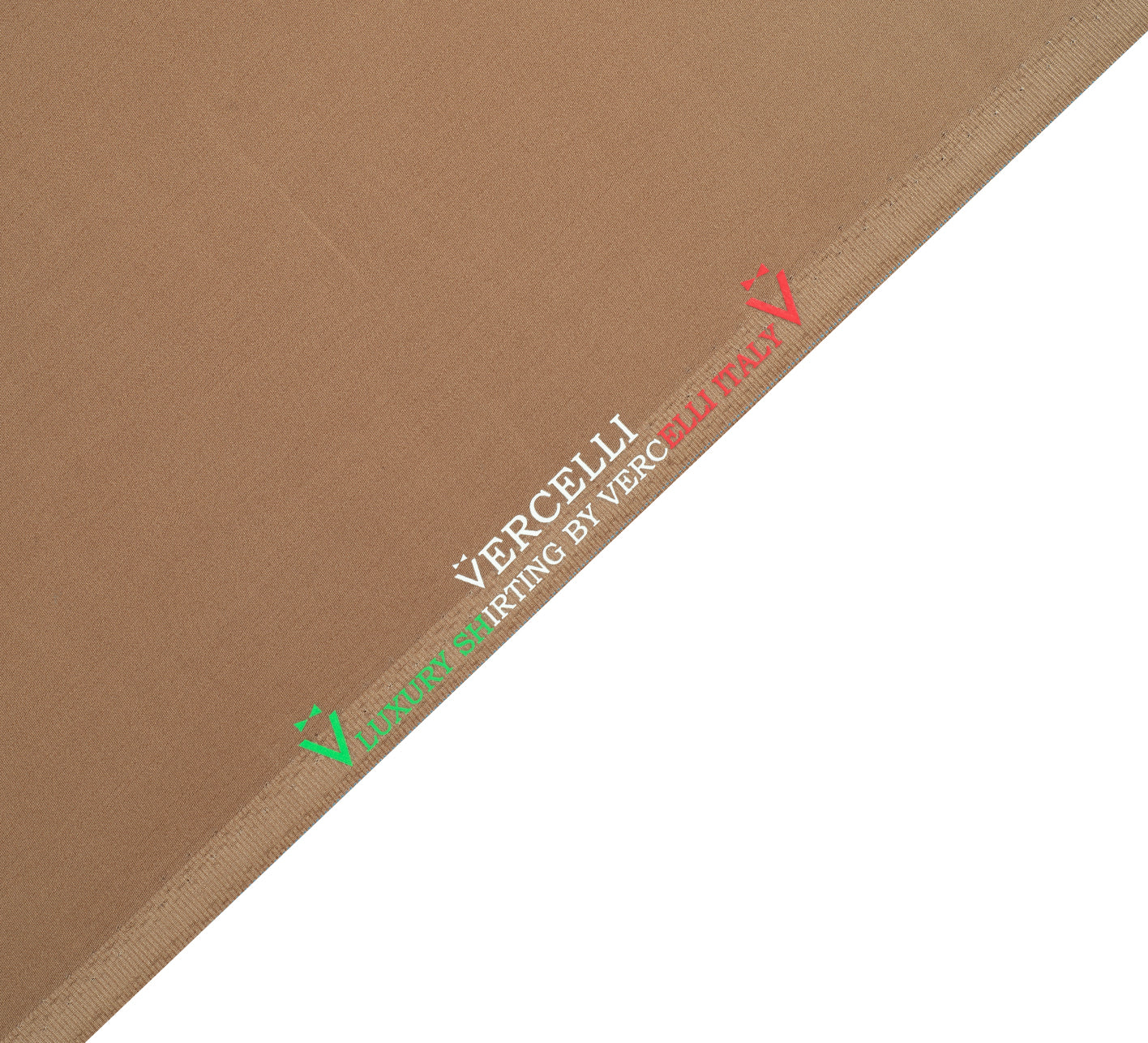 Hazelnut Silk by Vercelli Italy (Unstitched Shirting Fabric)