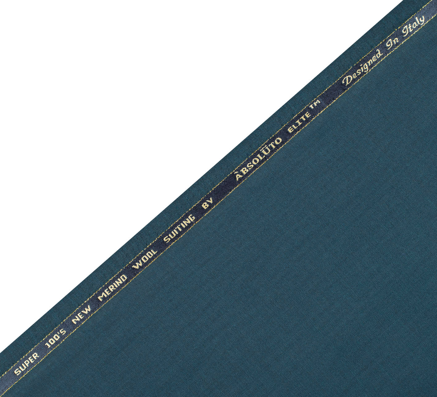 Teal Blue by Absoluto (Unstitched Suiting Fabric)