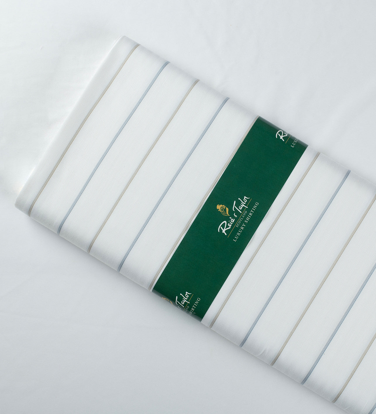 Arctic Stripe Herringbone by Reid & Taylor (Unstitched Shirting Fabric)