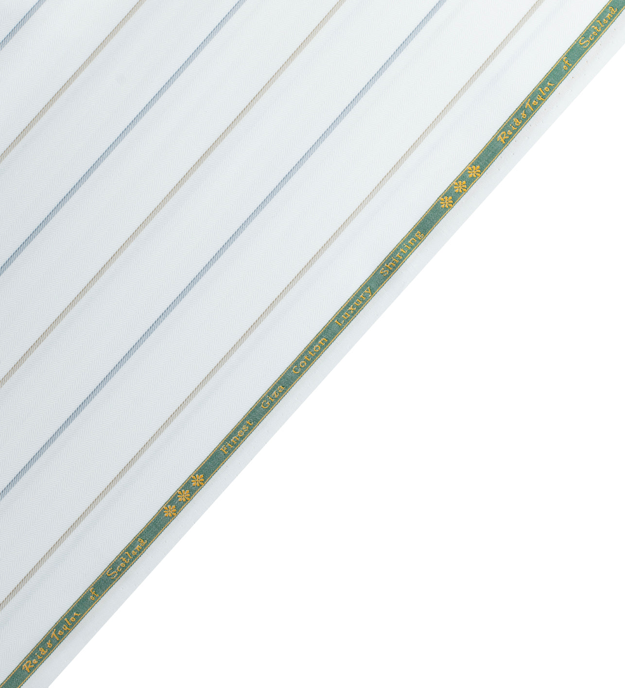 Arctic Stripe Herringbone by Reid & Taylor (Unstitched Shirting Fabric)