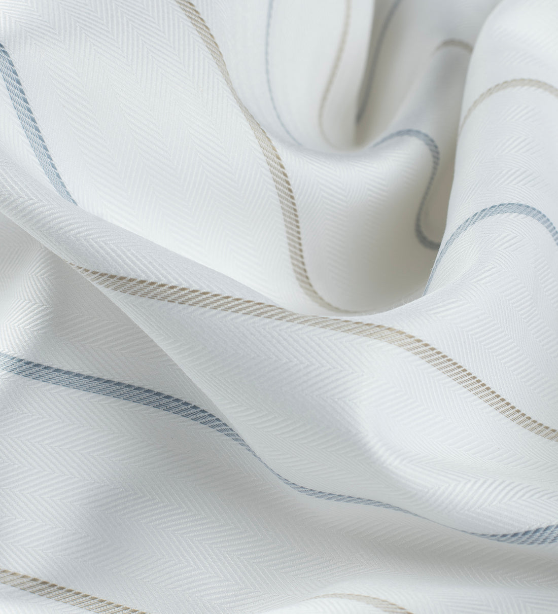 Arctic Stripe Herringbone by Reid & Taylor (Unstitched Shirting Fabric)