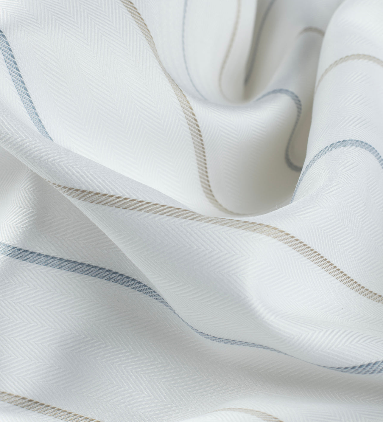 Arctic Stripe Herringbone by Reid & Taylor (Unstitched Shirting Fabric)