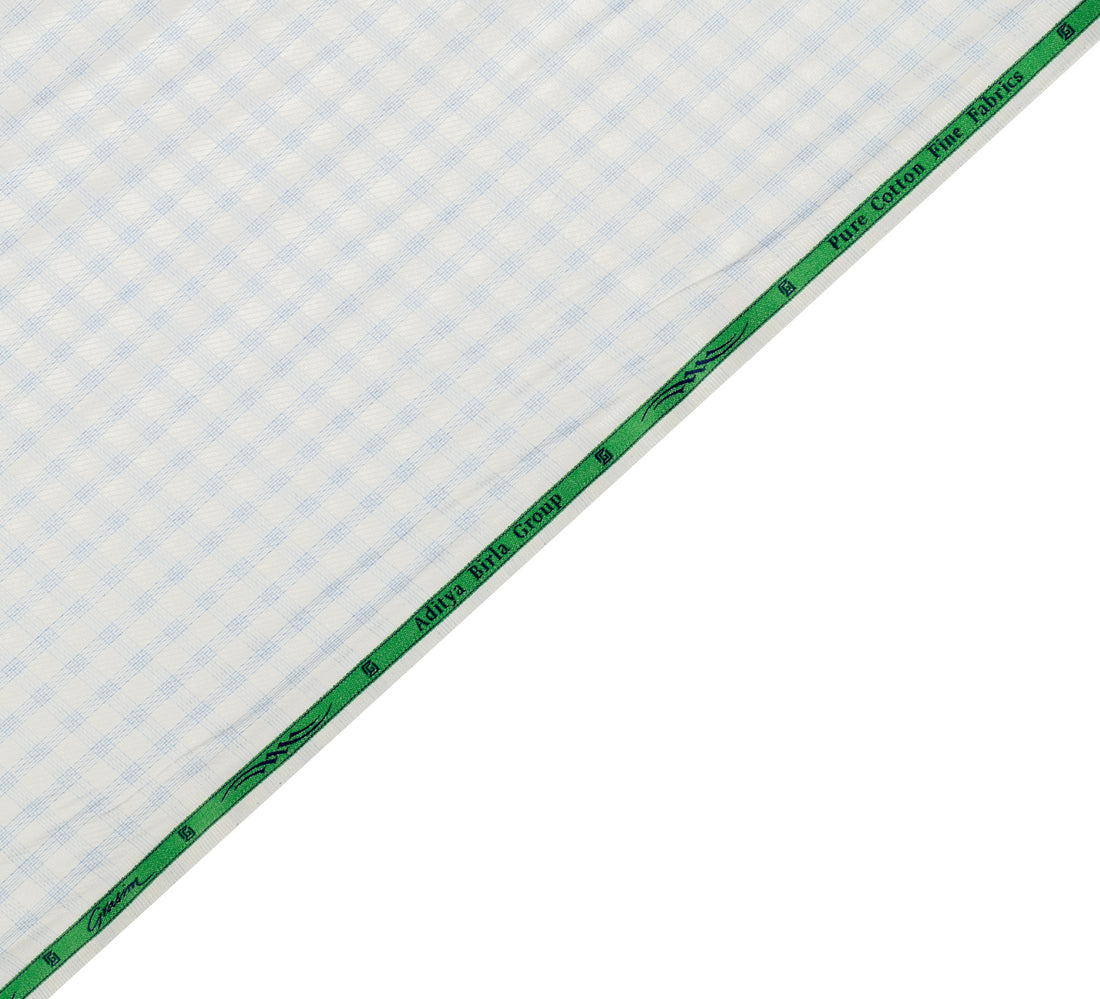Oxford Sky Weave by Grasim (Unstitched Shirting and Kurta Fabric)