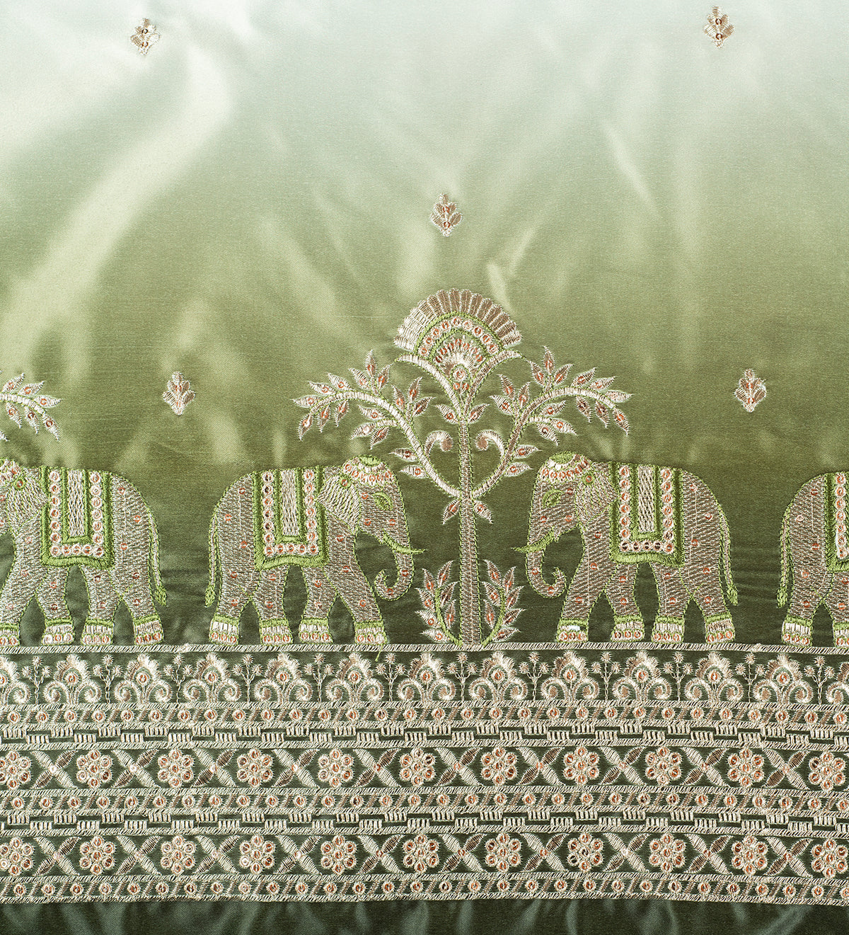 Sage Royale Heritage (Unstitched Ethnic Fabric)