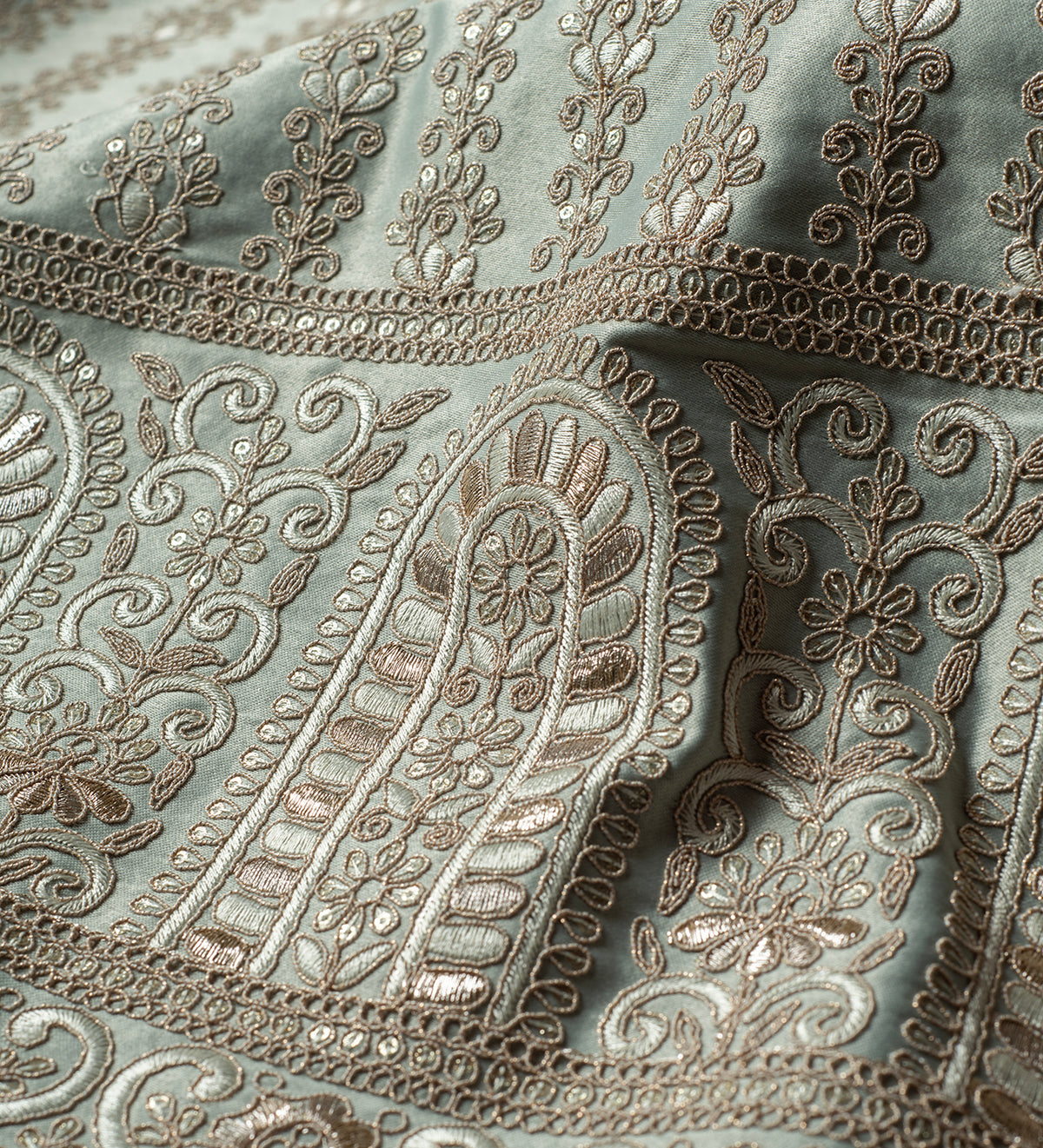 Royal Viridian (Unstitched Ethnic Fabric)