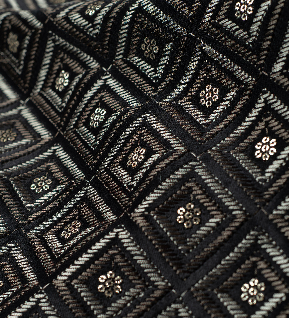 Onyx Royale (Unstitched Ethnic Fabric)