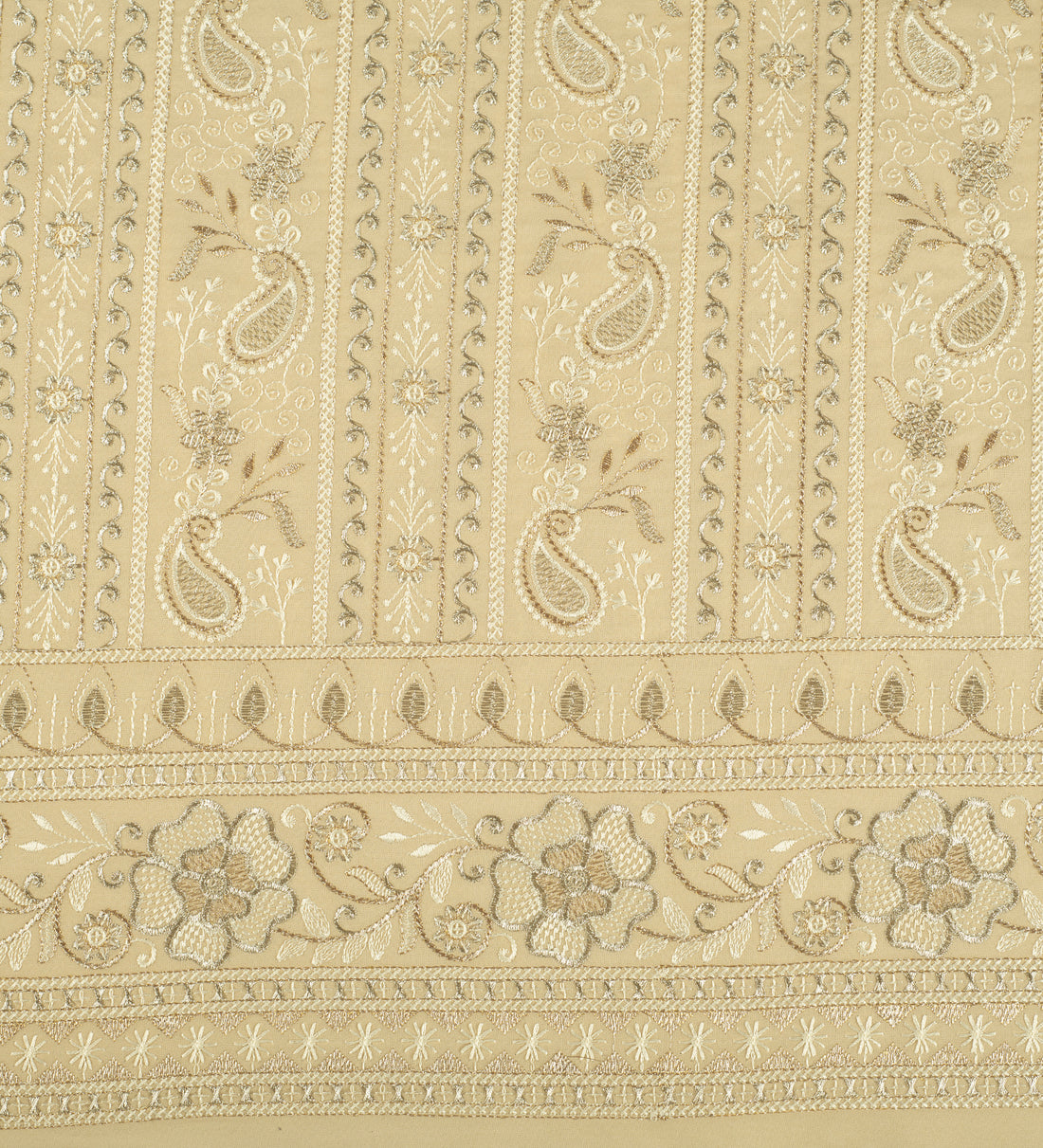 Champagne Royale (Unstitched Ethnic Fabric)
