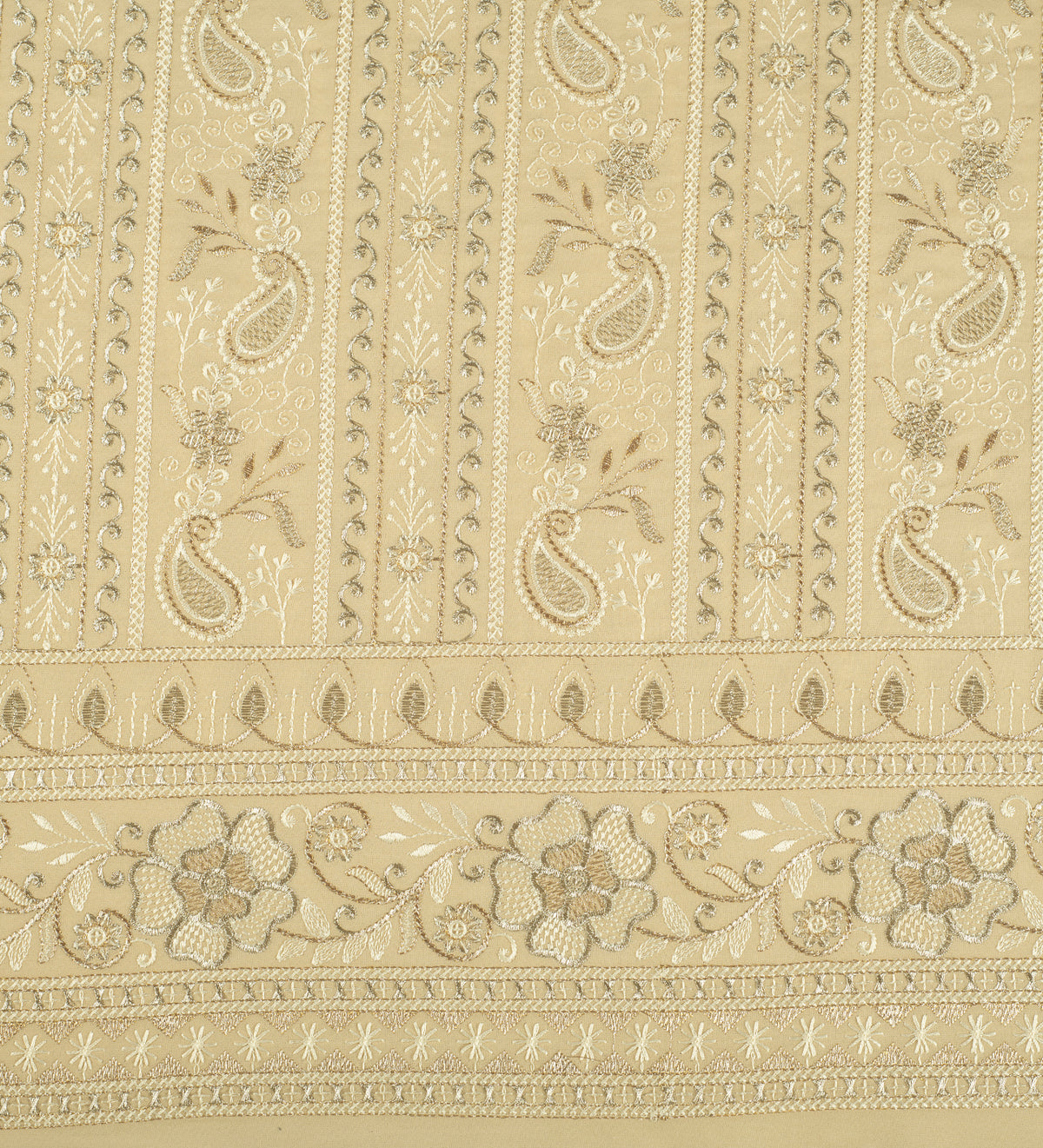 Champagne Royale (Unstitched Ethnic Fabric)