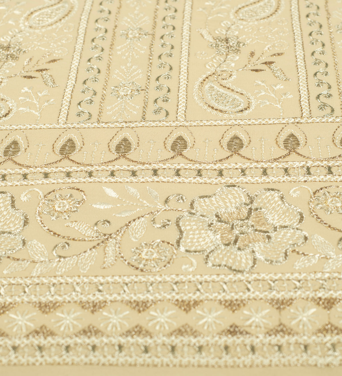 Champagne Royale (Unstitched Ethnic Fabric)
