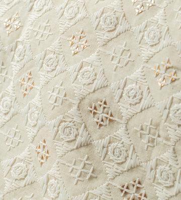 Ivory Nomade (Unstitched Ethnic Fabric)