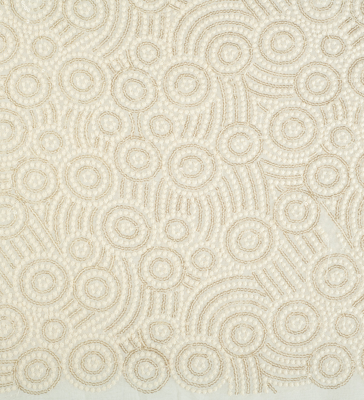 Écru Lumière (Unstitched Ethnic Fabric)