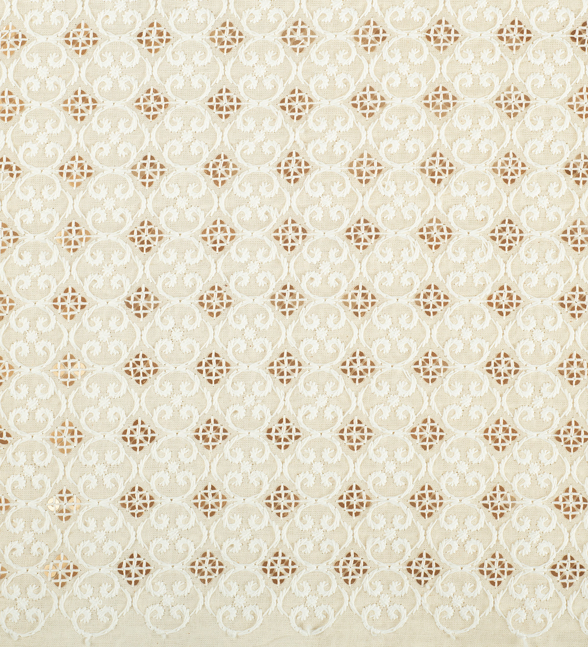 Ivory Royale Embroidery (Unstitched Ethnic Fabric)