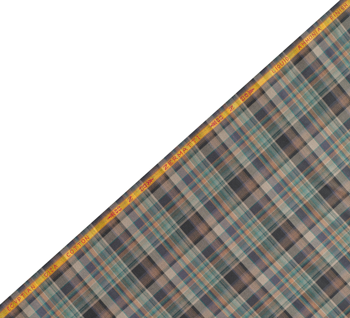 Highland Ember by Zermatti (Unstitched Shirting and Kurta Fabric)