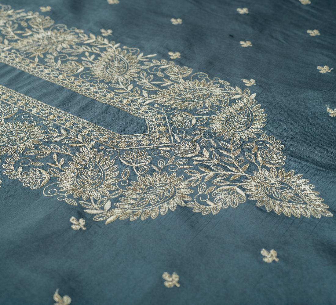 Azure Zari by B-Posh (Unstitched Ethnic Fabric) (SET)