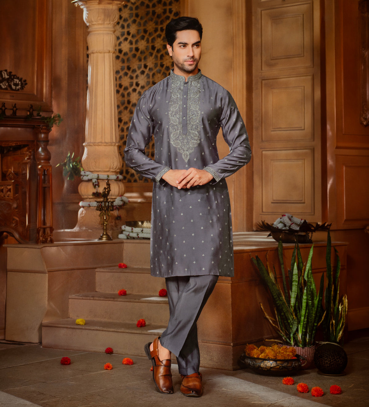 Aurelia Nocturne by B-Posh (Unstitched Ethnic Fabric) (SET)
