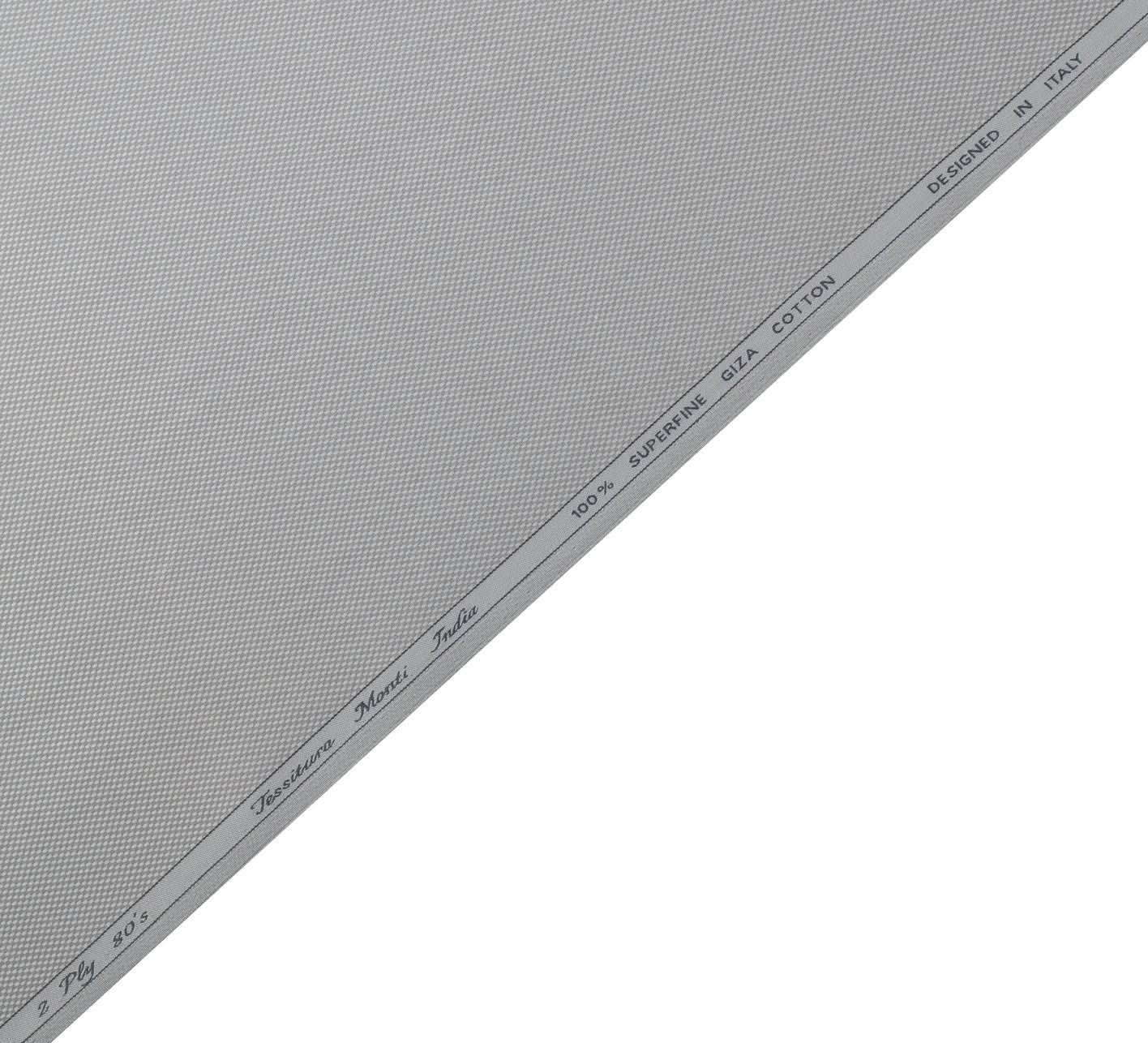 Silver Pearl 2/80 by Tessitura Monti (Unstitched Shirting Fabric)