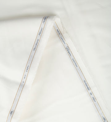 White 2/140's by Tessitura Monti (Unstitched Shirting Fabric)