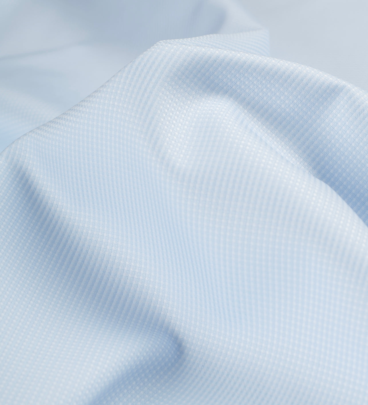 Crystal Blue by Tessitura Monti (Unstitched Shirting Fabric)