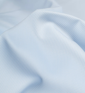 Crystal Blue by Tessitura Monti (Unstitched Shirting Fabric)