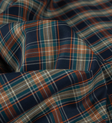 Burnished Check by Raymond De Eterno (Unstitched Shirting Fabric)