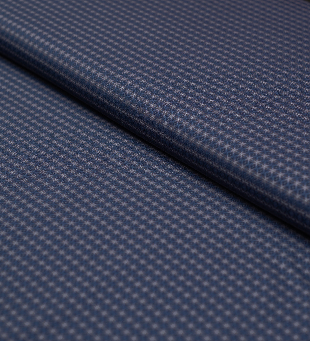 Astral Navy by Giza House By Soktas (Unstitched Shirting Fabric)