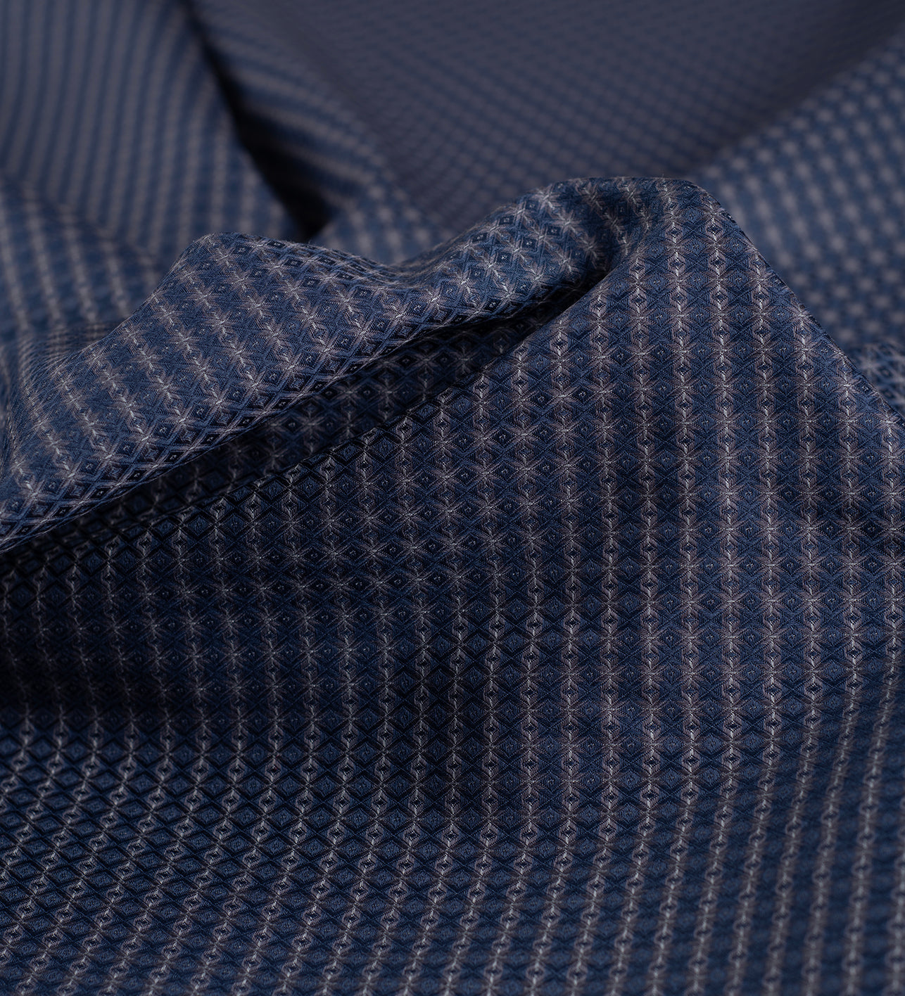 Astral Navy by Giza House By Soktas (Unstitched Shirting Fabric)
