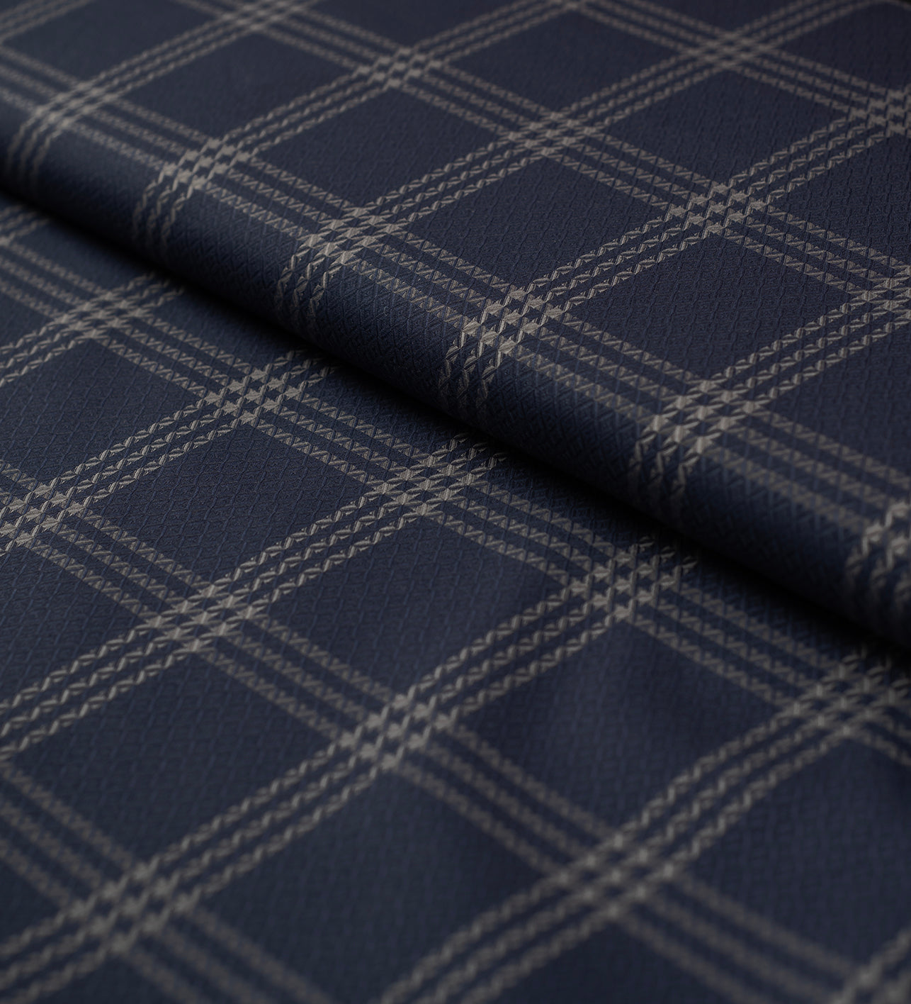 Sterling Navy by Giza House By Soktas (Unstitched Shirting Fabric)