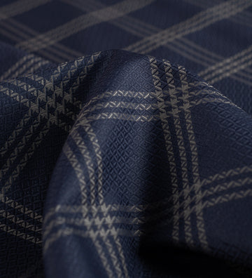 Sterling Navy by Giza House By Soktas (Unstitched Shirting Fabric)