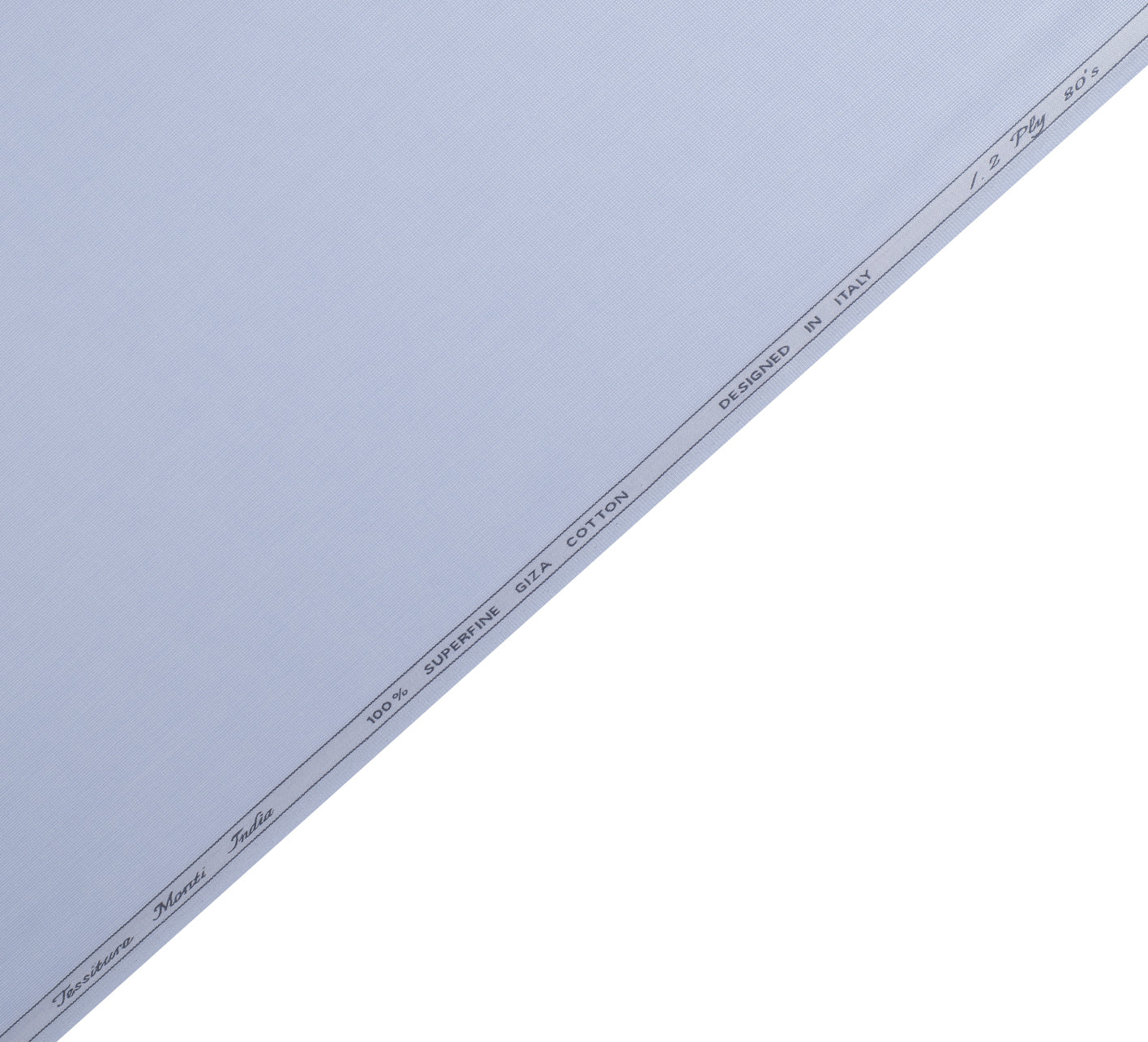 Blue Dominion 1.2/80's by Tessitura Monti (Unstitched Shirting Fabric)