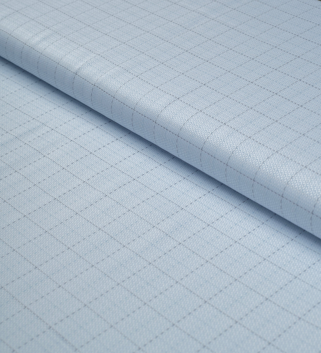 Glacier Grid by Tessitura Monti (Unstitched Shirting Fabric)