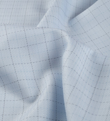 Glacier Grid by Tessitura Monti (Unstitched Shirting Fabric)