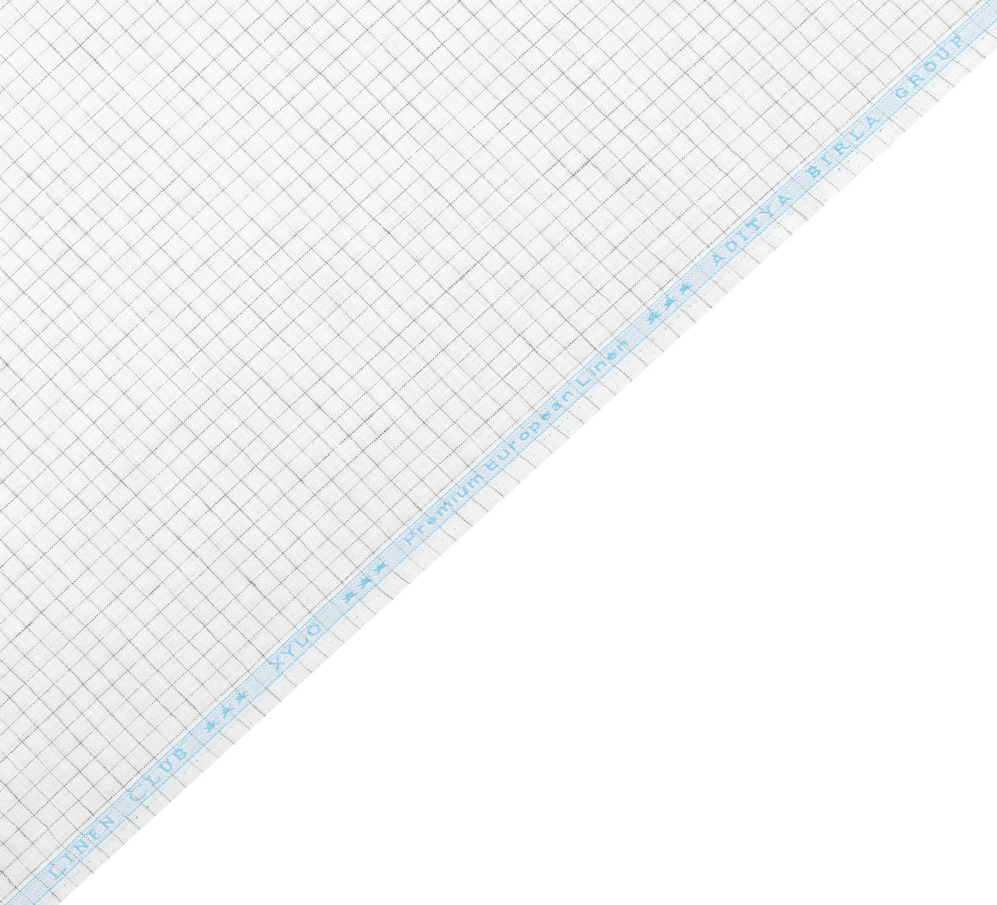 Monarch Grid by Linen Club (Unstitched Shirting and Kurta Fabric)