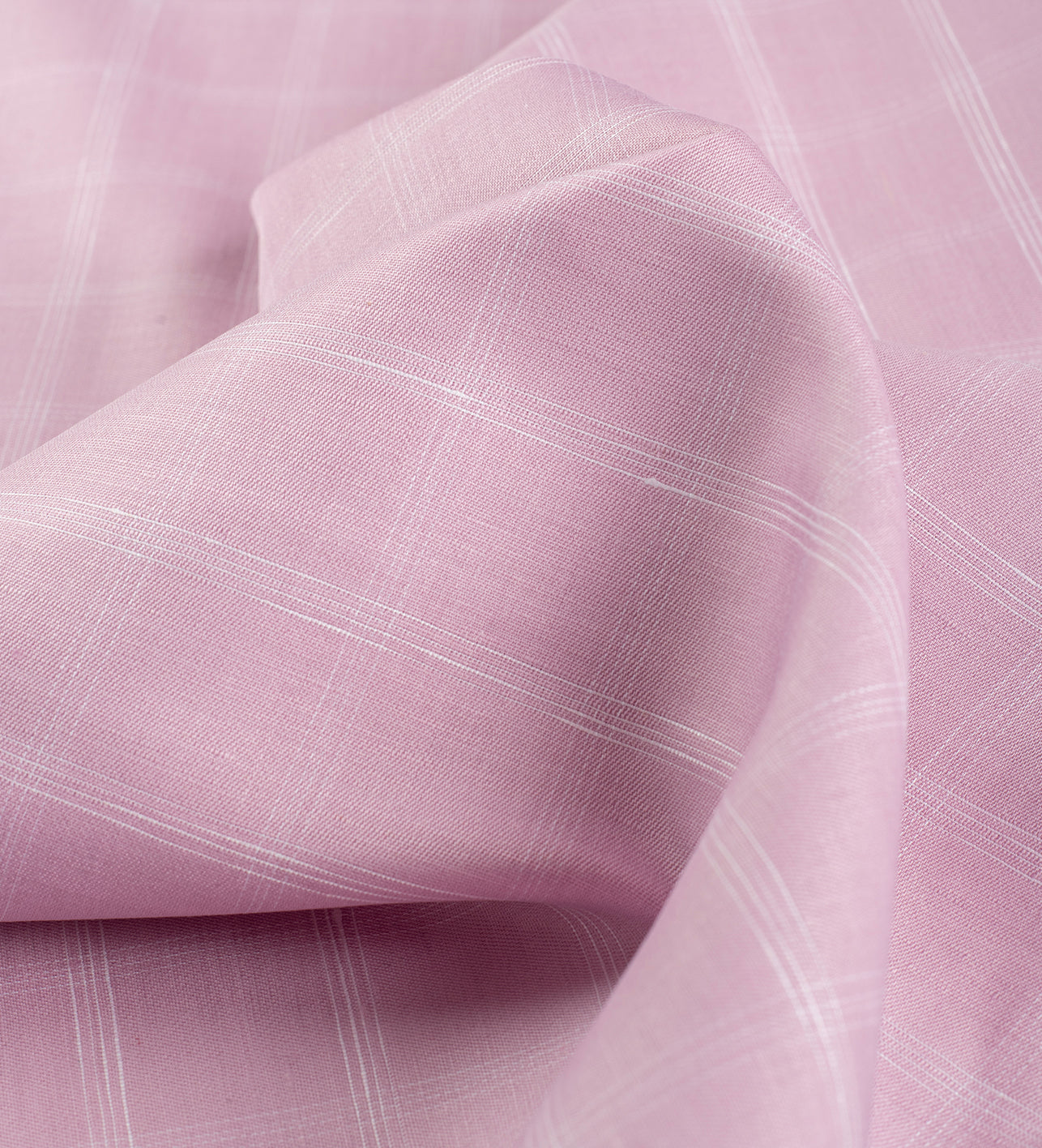 Rose Windowpane by Linen Club (Unstitched Shirting and Kurta Fabric)