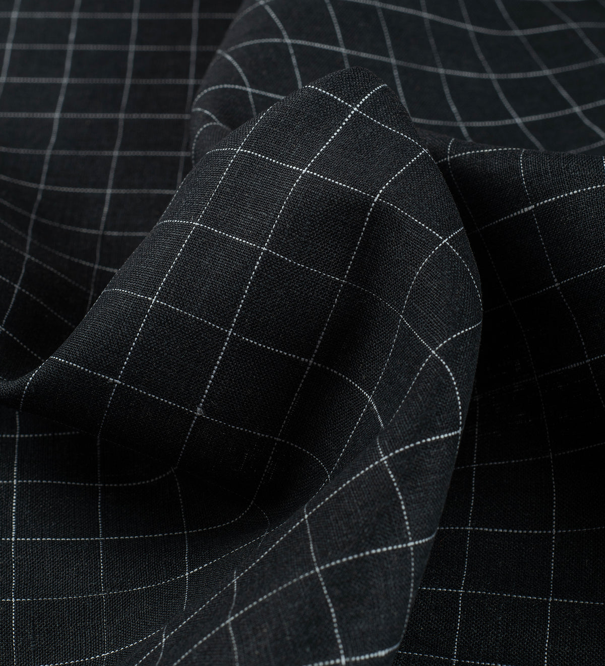 Blackhall Windowpane by Linen Club (Unstitched Shirting and Kurta Fabric)