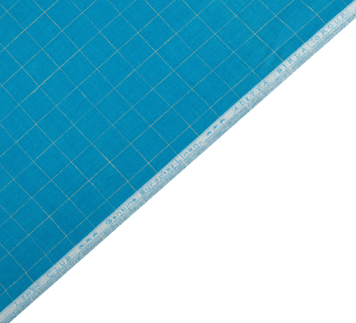 Capri Blue by Linen Club (Unstitched Shirting and Kurta Fabric)
