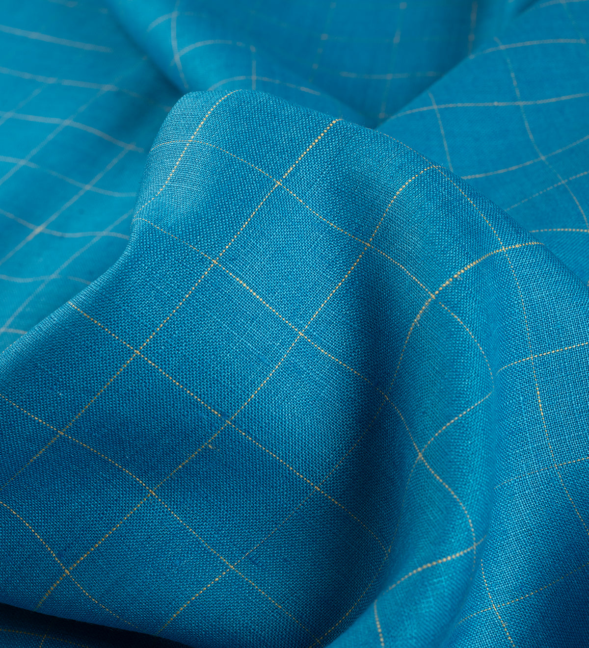 Capri Blue by Linen Club (Unstitched Shirting and Kurta Fabric)