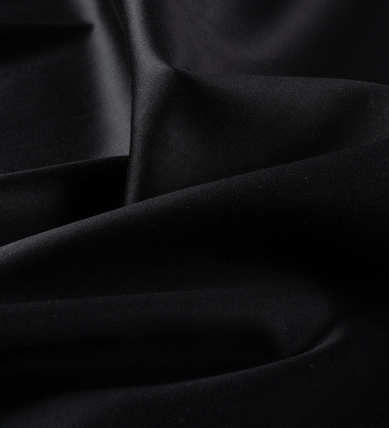 Jet Black by Tessitura Monti (Unstitched Shirting Fabric)