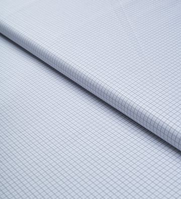 Monticello Grey Check by Tessitura Monti (Unstitched Shirting Fabric)