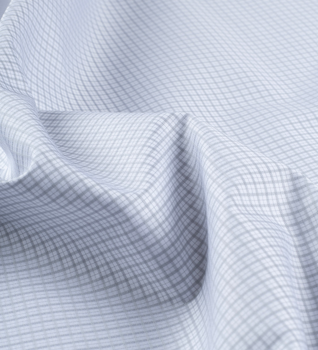 Monticello Grey Check by Tessitura Monti (Unstitched Shirting Fabric)