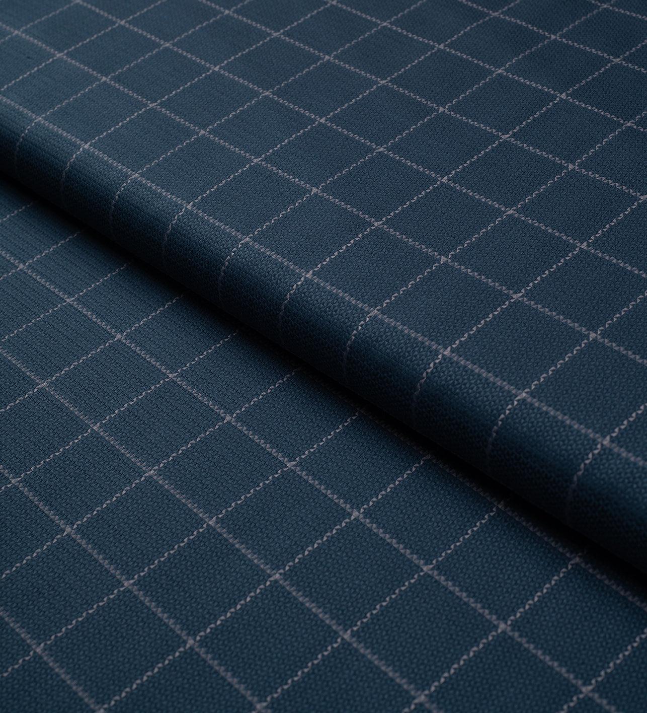Midnight Windowpane by Tessitura Monti (Unstitched Shirting Fabric)