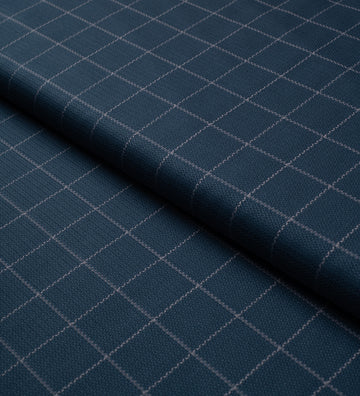 Midnight Windowpane by Tessitura Monti (Unstitched Shirting Fabric)